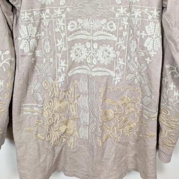 Johnny Was | Embroidered Floral Long Sleeve Sweater Size Extra Small - Picture 4 of 11